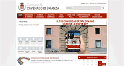 Desktop Screenshot of comune.cavenagobrianza.mb.it