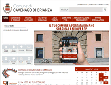 Tablet Screenshot of comune.cavenagobrianza.mb.it